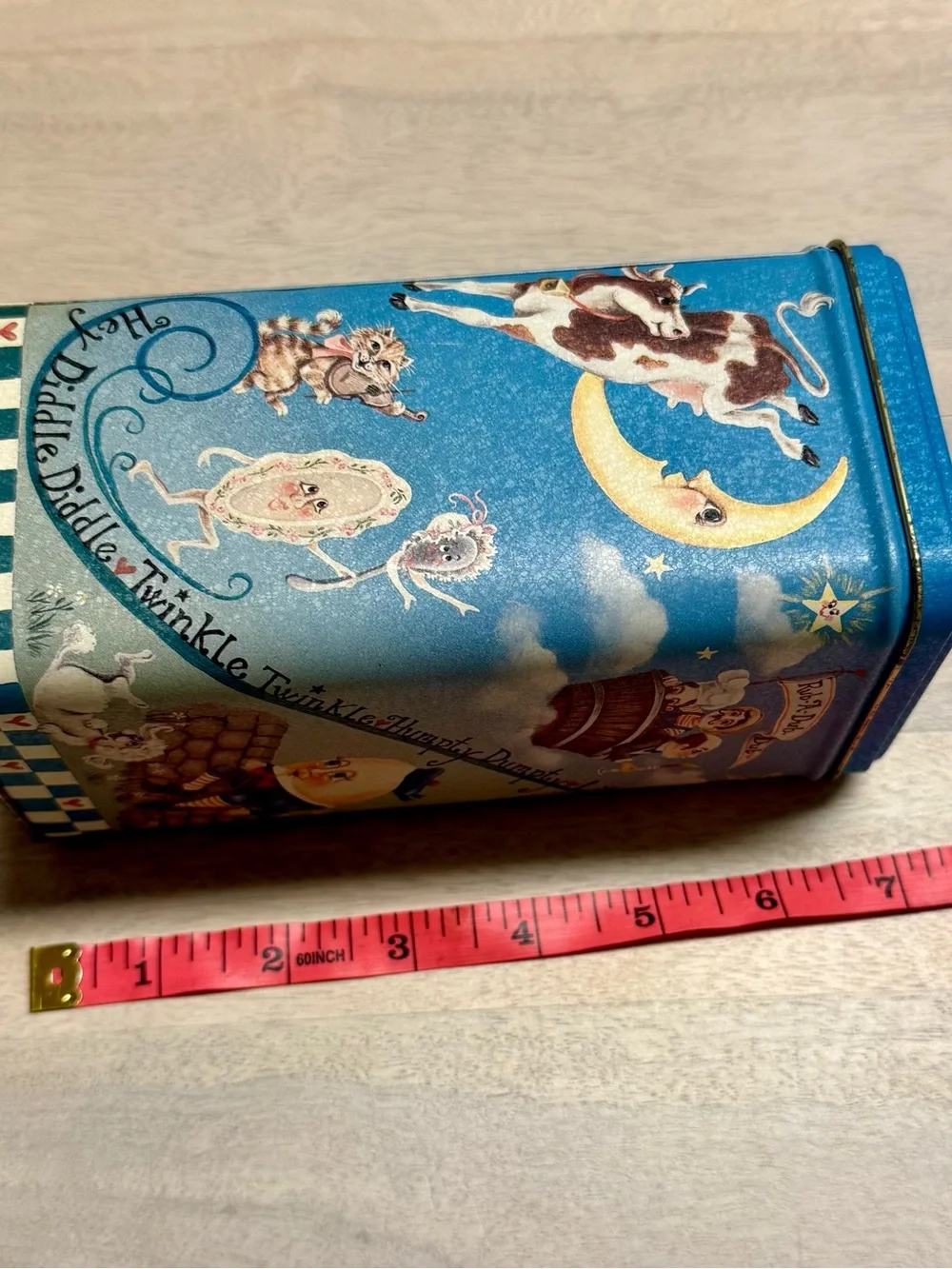 Nursery Rhyme Decorative Tin - Blue